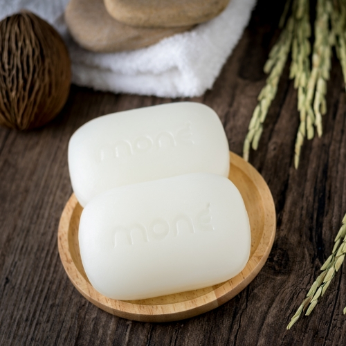 สบู่น้ำแร่สูตรนมข้าว 120 กรัม ผิวขาว