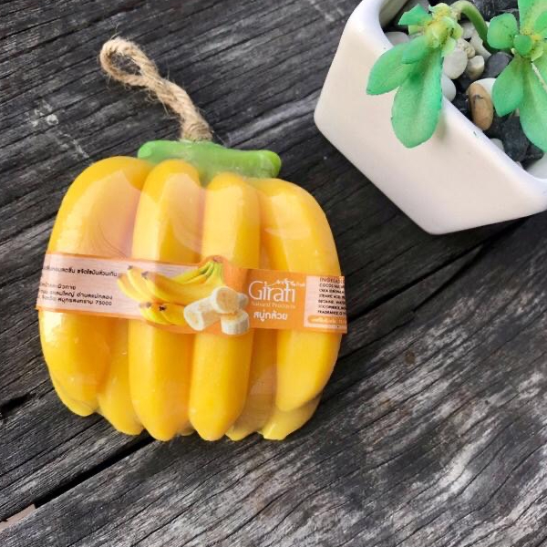 สบู่ผลไม้ กล้วย แพค 3 ก้อน