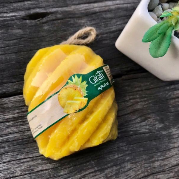 สบู่ผลไม้ สับปะรด แพค 3 ก้อน